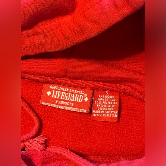 Lifeguard Galveston Island Red Sweater Hoodie - Picture 4 of 4
